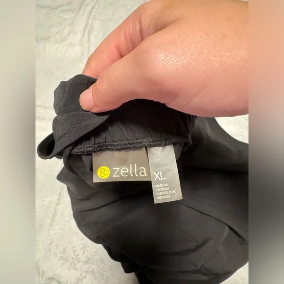 Zella Solid Black Romper Business Casual Closet Staple Womens XL - Picture 7 of 11